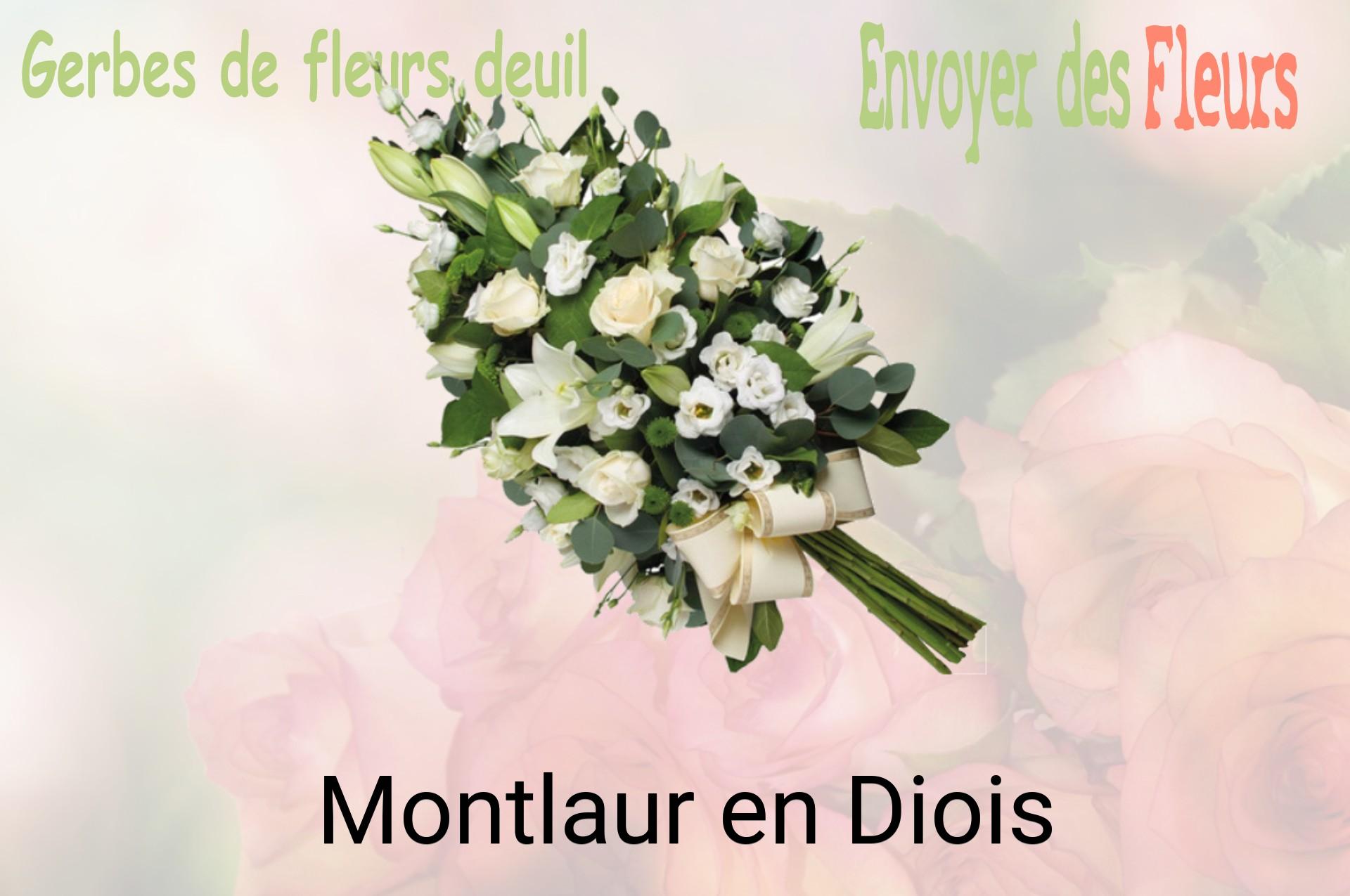Gerbe de fleurs de deuil livrée à Montlaur-en-Diois